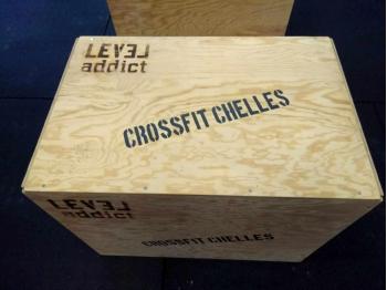 Personnalisation Petite PlyBox - LEVEL addict - 1 - Crossfit Chelles