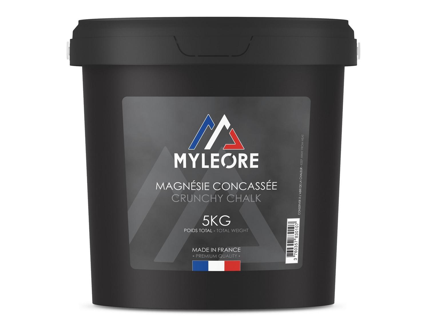 Magnésie concassée en seau de 5 kg | LEVEL addict